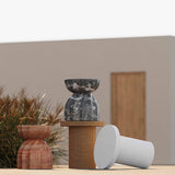 TOV Turin Faux Red Sandstone Indoor / Outdoor Concrete Stool