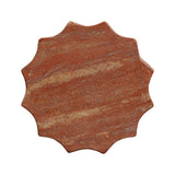 TOV Turin Faux Red Sandstone Indoor / Outdoor Concrete Stool