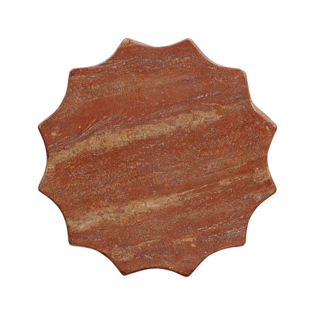 TOV Turin Faux Red Sandstone Indoor / Outdoor Concrete Stool