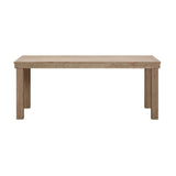 TOV Cassie Natural 75 Inch Rectangular Outdoor Dining Table