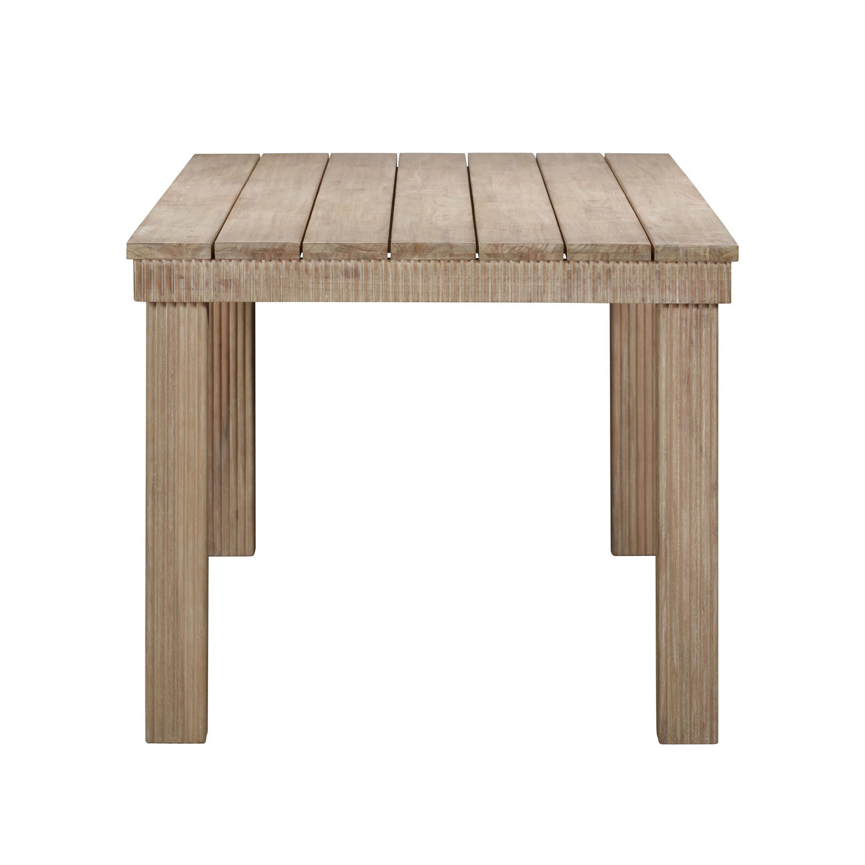 TOV Cassie Natural 75 Inch Rectangular Outdoor Dining Table