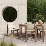 TOV Cassie Natural 108 Inch Rectangular Outdoor Dining Table