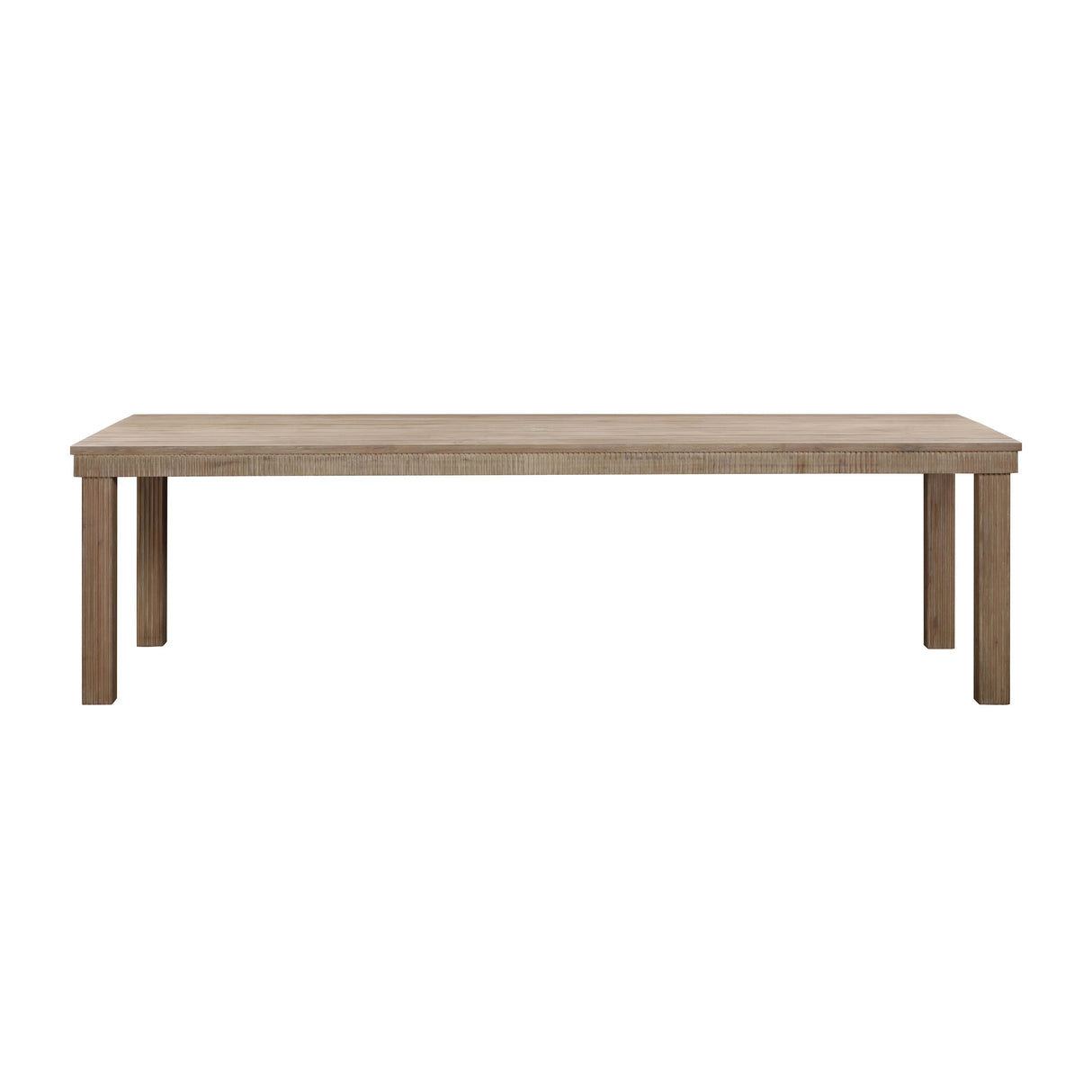 TOV Cassie Natural 108 Inch Rectangular Outdoor Dining Table