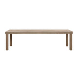 TOV Cassie Natural 108 Inch Rectangular Outdoor Dining Table