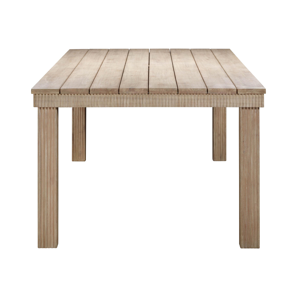 TOV Cassie Natural 108 Inch Rectangular Outdoor Dining Table