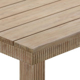 TOV Cassie Natural 108 Inch Rectangular Outdoor Dining Table
