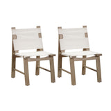 TOV Cassie Cream Outdoor Dining Chair - Set of 2