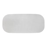 TOV Margot Light Grey Faux Plaster Indoor / Outdoor Concrete Dining Table