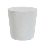TOV Margot Light Grey Faux Plaster Indoor / Outdoor Concrete Stool