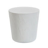 TOV Margot Light Grey Faux Plaster Indoor / Outdoor Concrete Stool