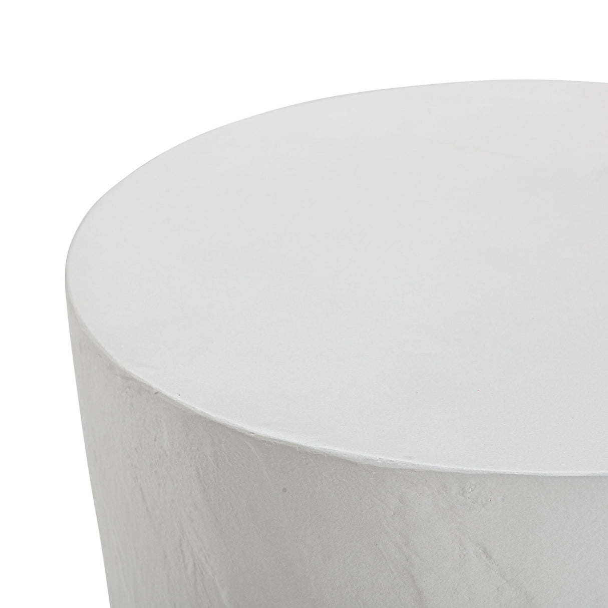 TOV Margot Light Grey Faux Plaster Indoor / Outdoor Concrete Stool