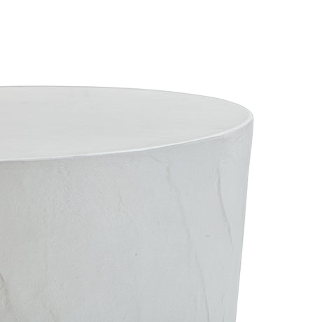 TOV Margot Light Grey Faux Plaster Indoor / Outdoor Concrete Stool