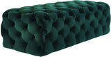 TOV Kaylee Green Velvet Ottoman