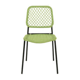 TOV Lucy Green Dyed Cord Outdoor Dining Chair