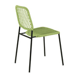 TOV Lucy Green Dyed Cord Outdoor Dining Chair