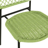 TOV Lucy Green Dyed Cord Outdoor Dining Chair