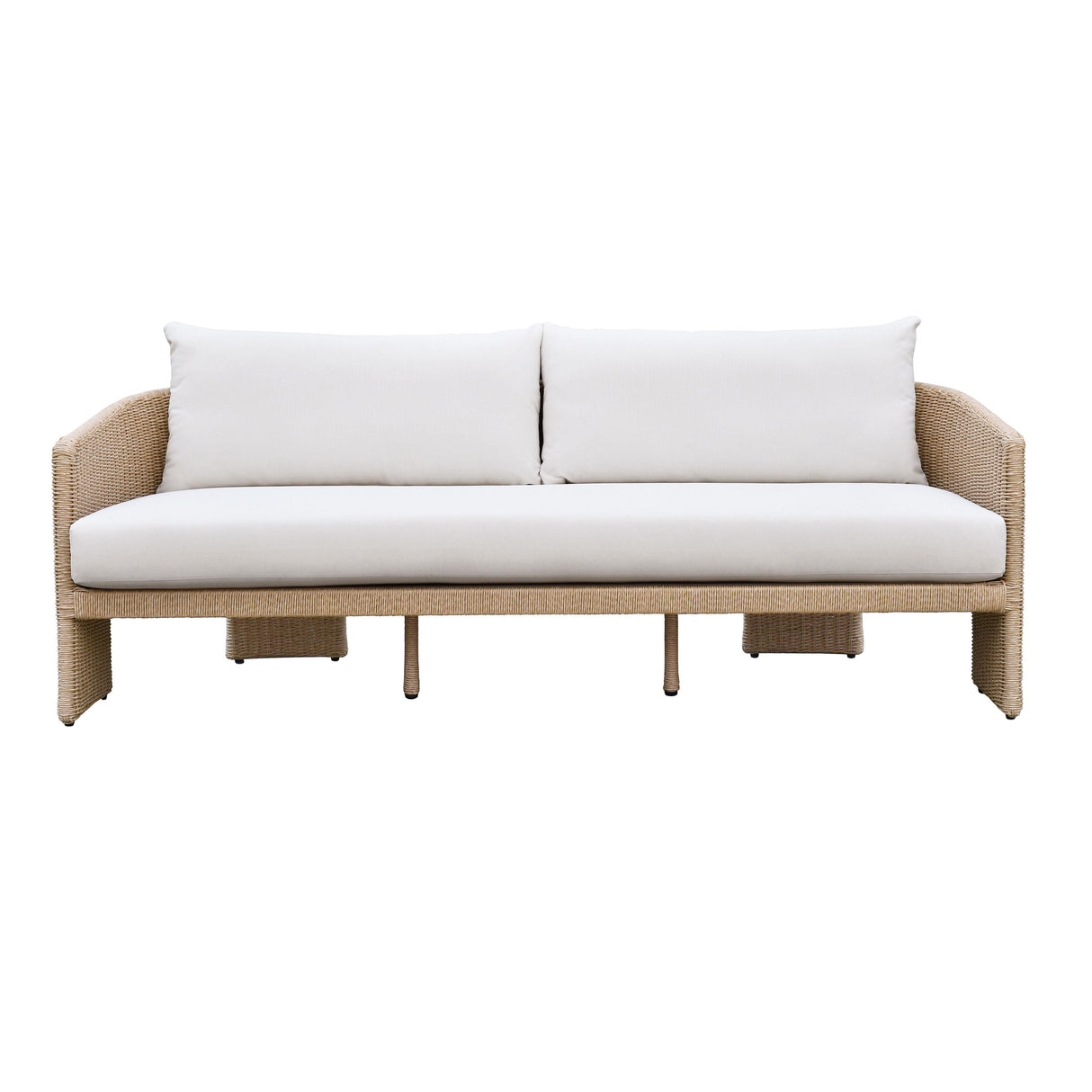 TOV Alexa Cream Performance Fabric Outdoor Sofa