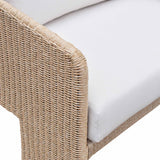 TOV Alexa Cream Performance Fabric Outdoor Sofa