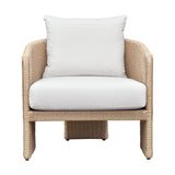 TOV Alexa Cream Performance Fabric Outdoor Armchair