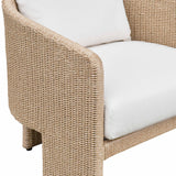 TOV Alexa Cream Performance Fabric Outdoor Armchair