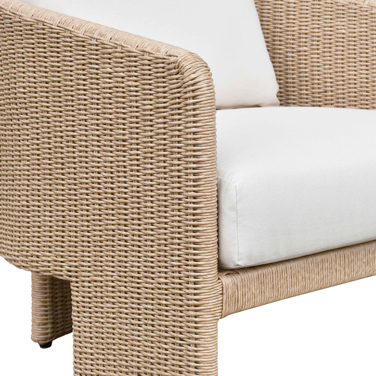TOV Alexa Cream Performance Fabric Outdoor Armchair