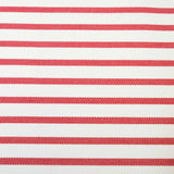 TOV Saint Tropez Pearl and Red Striped Stuffed Outdoor Armchair