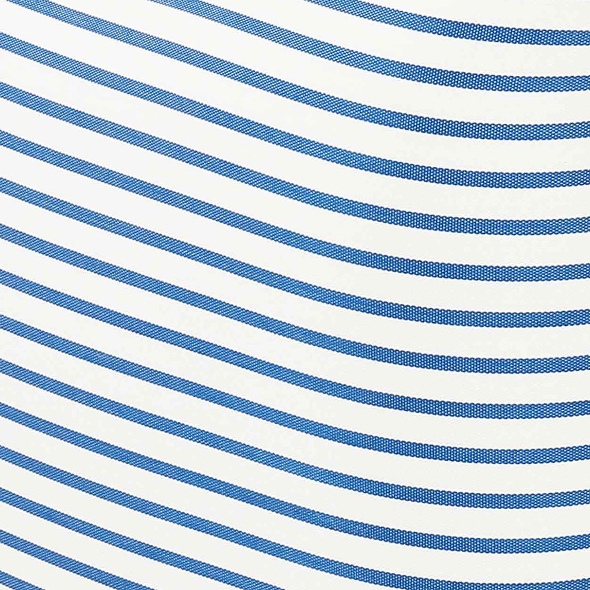TOV Saint Tropez Pearl and Blue Striped Stuffed Outdoor Armchair