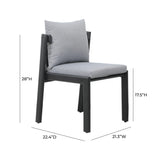 TOV Nancy Grey Outdoor Dining Chair