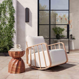 TOV Violette Terracotta and Cream Outdoor Rocking Chair