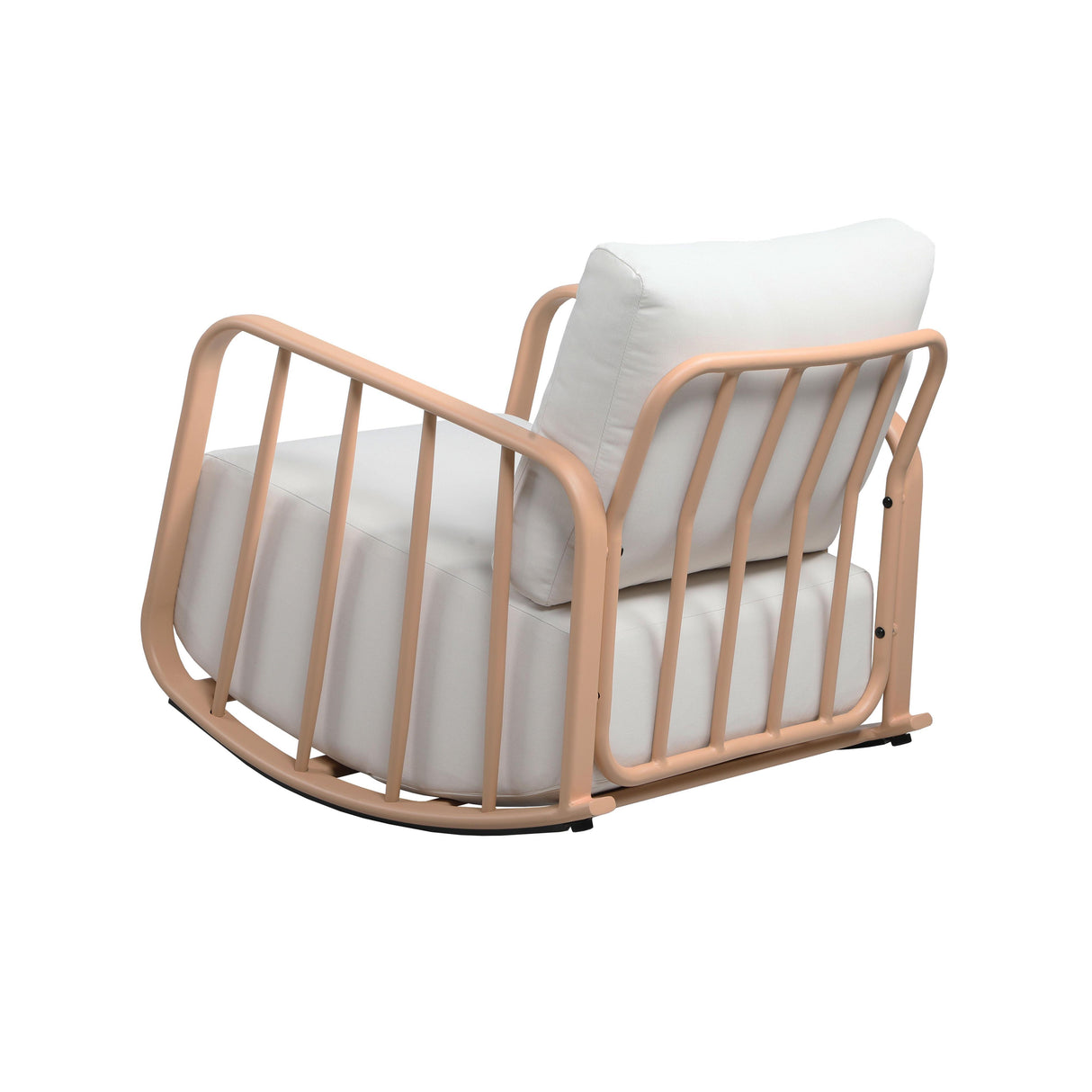 TOV Violette Terracotta and Cream Outdoor Rocking Chair