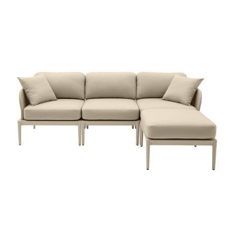 TOV Kapri Taupe Modular Outdoor Sectional