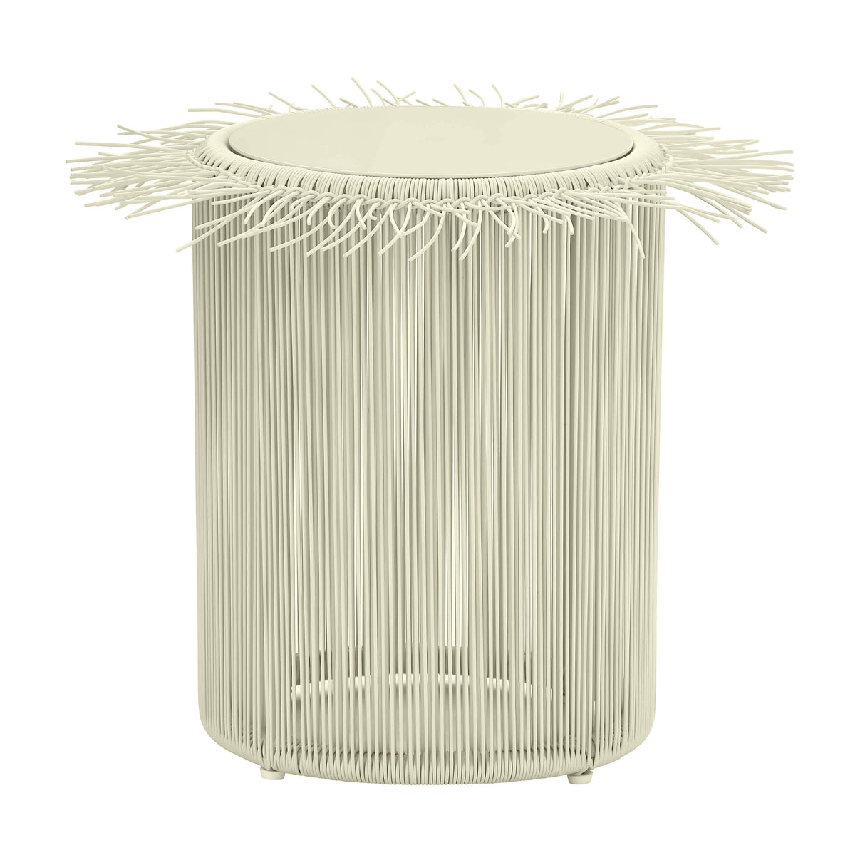 TOV Rafa Cream Outdoor Side Table