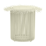 TOV Rafa Cream Outdoor Side Table