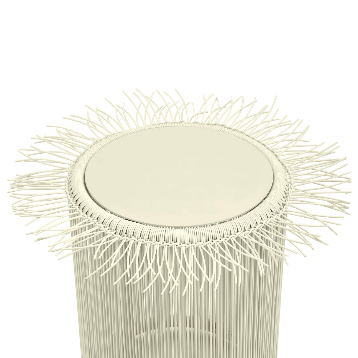 TOV Rafa Cream Outdoor Side Table