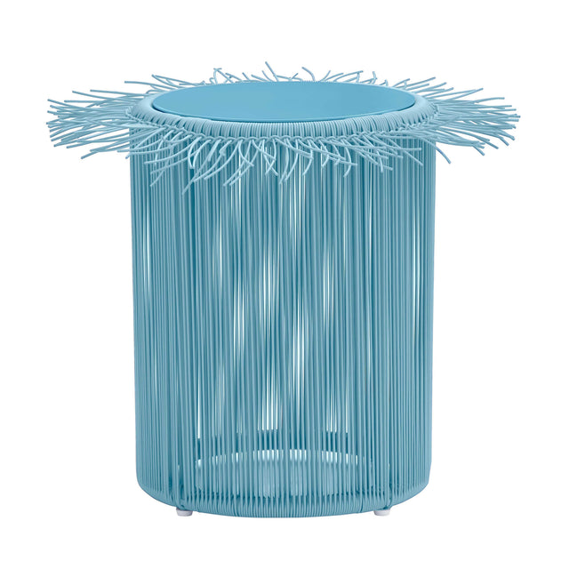 TOV Rafa Blue Outdoor Side Table