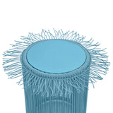 TOV Rafa Blue Outdoor Side Table