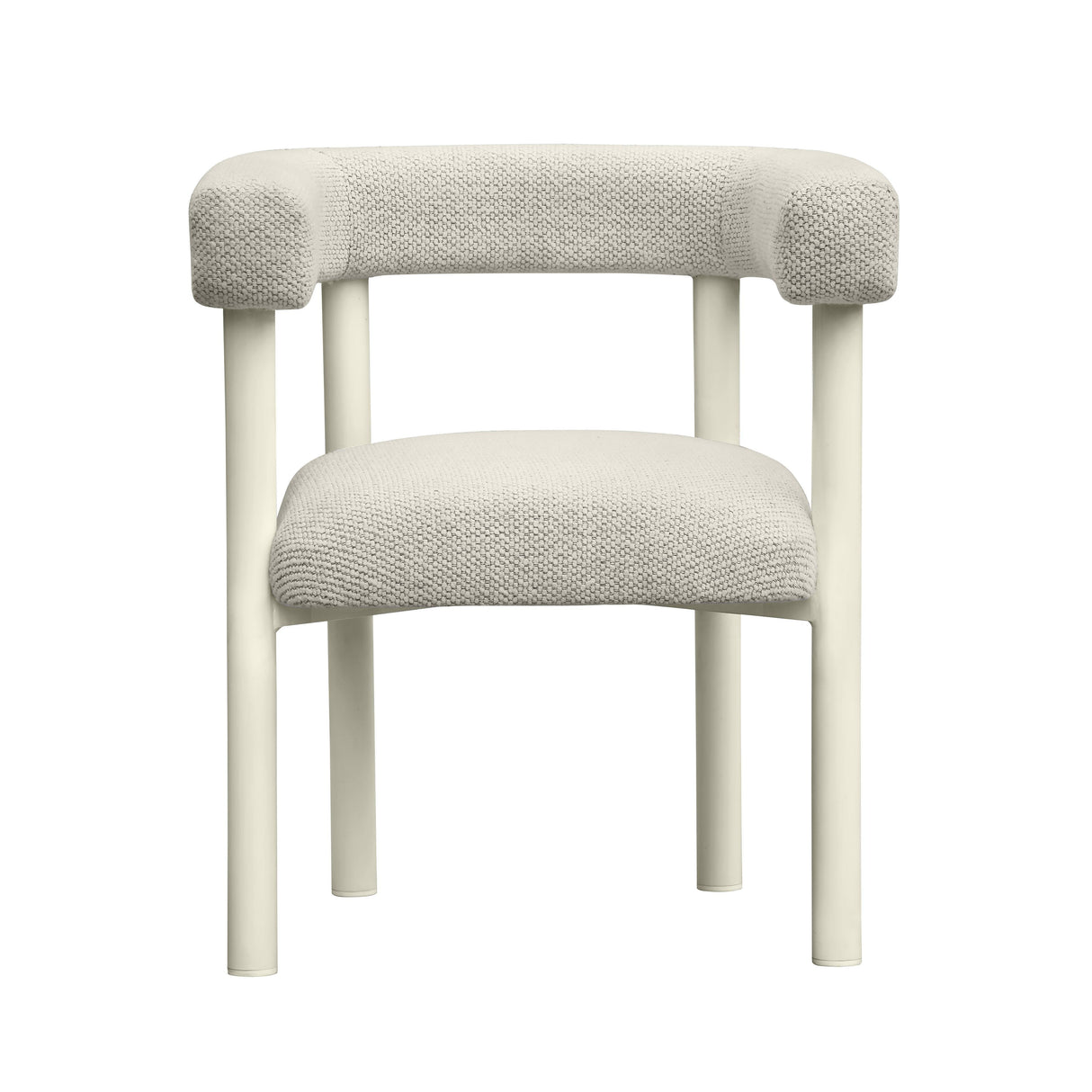 TOV Jackie Cream Outdoor Textured Dining Chair