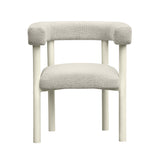 TOV Jackie Cream Outdoor Textured Dining Chair