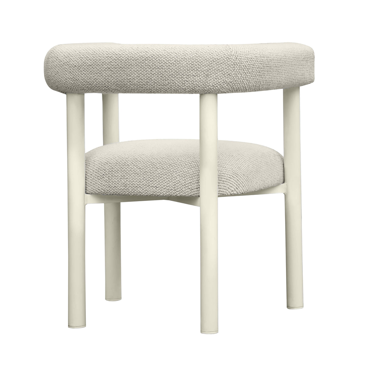 TOV Jackie Cream Outdoor Textured Dining Chair