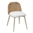 TOV Alexa Cream Performance Fabric Outdoor Dining Chair