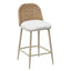 TOV Alexa Cream Performance Fabric Outdoor Counter Stool