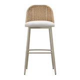 TOV Alexa Cream Performance Fabric Outdoor Barstool