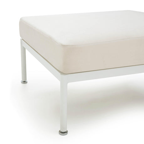TOV Dunes Cream Outdoor Ottoman