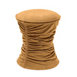 TOV Bounce Dark Terracotta Ruched Velvet Adjustable Ottoman