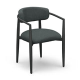 TOV Annika Black Textured Outdoor Dining Arm Chair