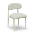 TOV Annika Cream Textured Outdoor Dining Side Chair