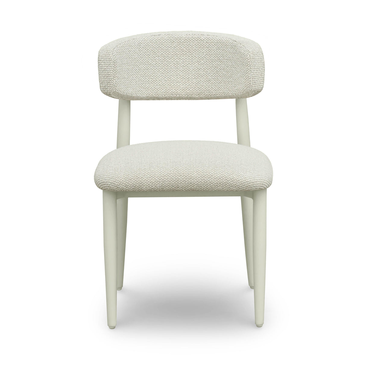 TOV Annika Cream Textured Outdoor Dining Side Chair