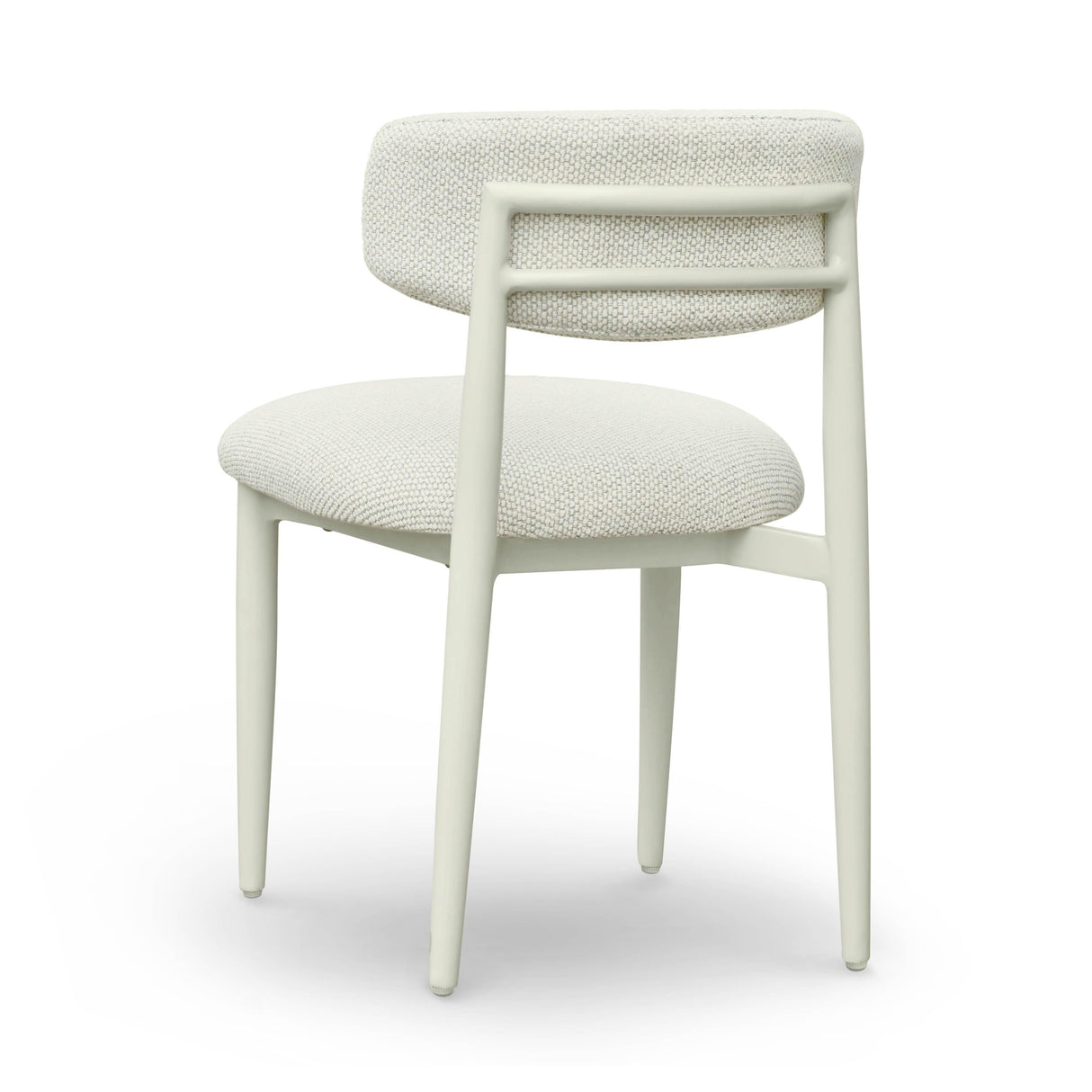 TOV Annika Cream Textured Outdoor Dining Side Chair