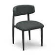 TOV Annika Black Textured Outdoor Dining Side Chair