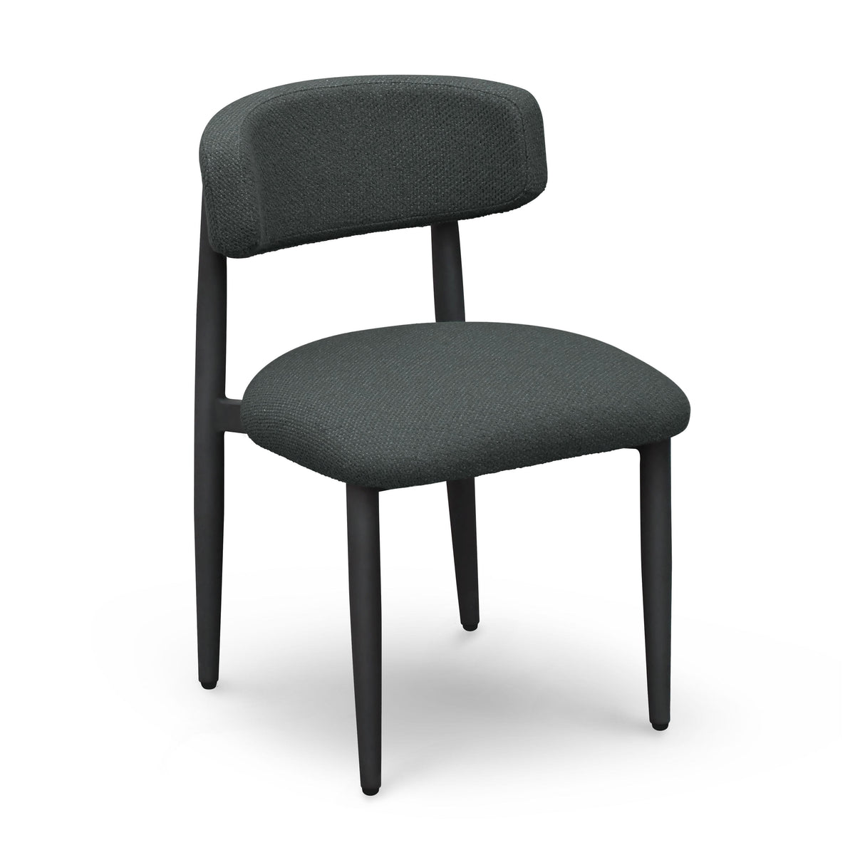TOV Annika Black Textured Outdoor Dining Side Chair
